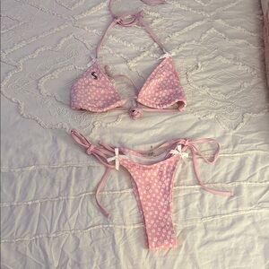 SHEIN Pink Floral Bikini Set